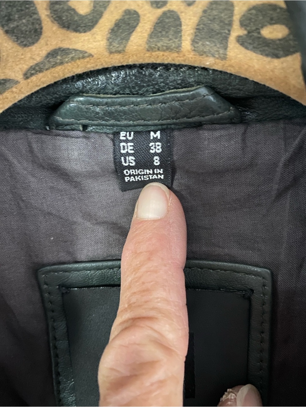 Mauritius Wild 2 RF Black Leather Moto Jacket with Zip Details - Picture 9 of 16
